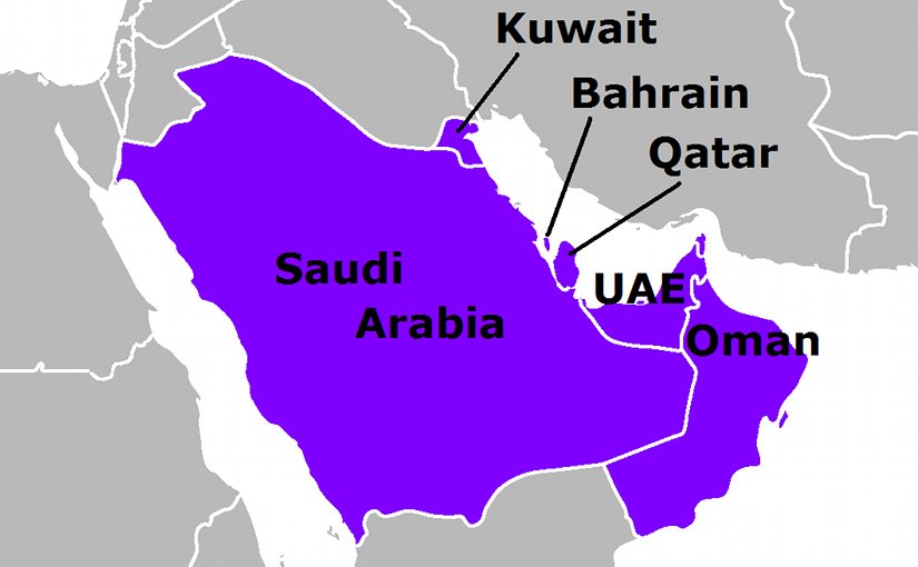 Gulf Cooperation Council (GCC). Source: Wikipedia Commons.