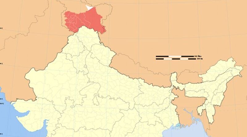 Location of Jammu and Kashmir in India. Source: WIkipedia Commons.