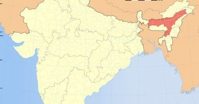Location of Assam in India. Source: Wikipedia Commons.