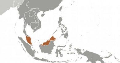 Location of Malaysia. Source: CIA World Factbook.