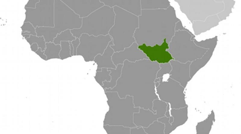 Location of South Sudan