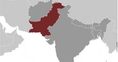 Location of Pakistan. Source: CIA World Factbook.