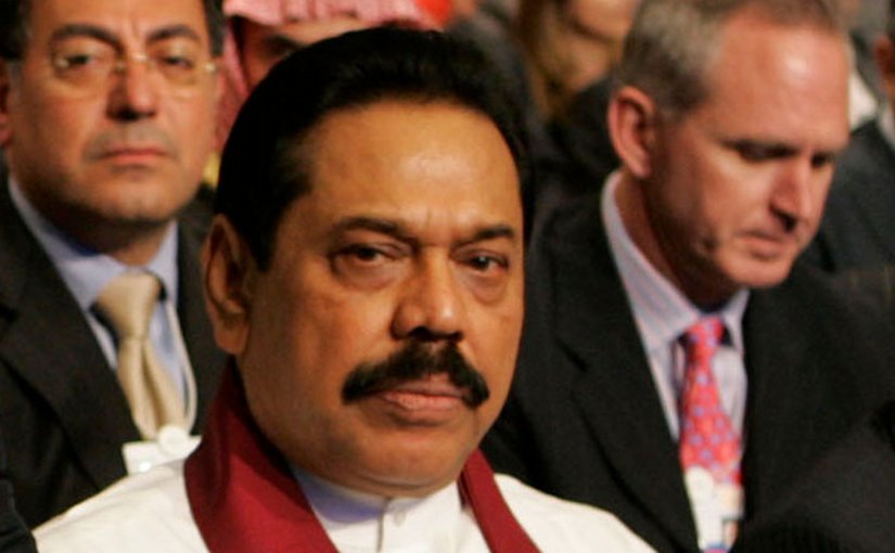 Sri Lanka's Mahinda Rajapakse. Photo by Nader Daoud, Wikipedia Commons.