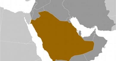 Location of Saudi Arabia. Source: CIA World Factbook.