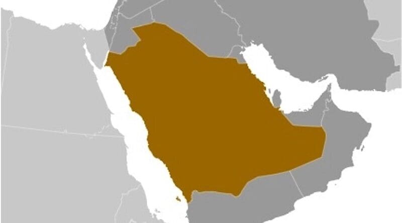 Location of Saudi Arabia. Source: CIA World Factbook.