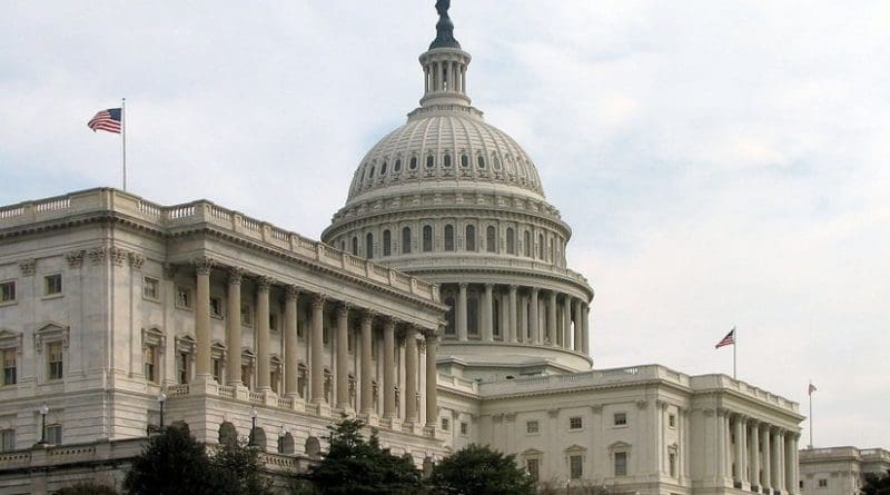 The Senate's side of the Capitol Building in Washington DC. Photo by Scrumshus, Wikipedia Commons.