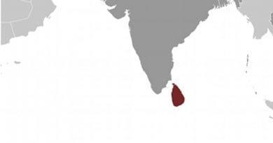 Location of Sri Lanka. Source: CIA World Factbook.