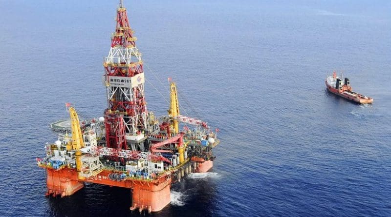 China's Hai Yang Shi You 981 offshore drilling rig.