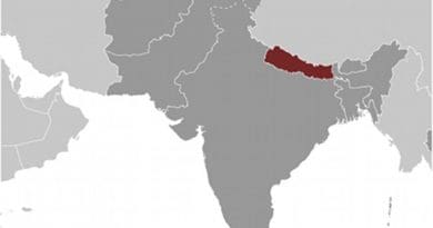 Location of Nepal. Source: CIA World Factbook.
