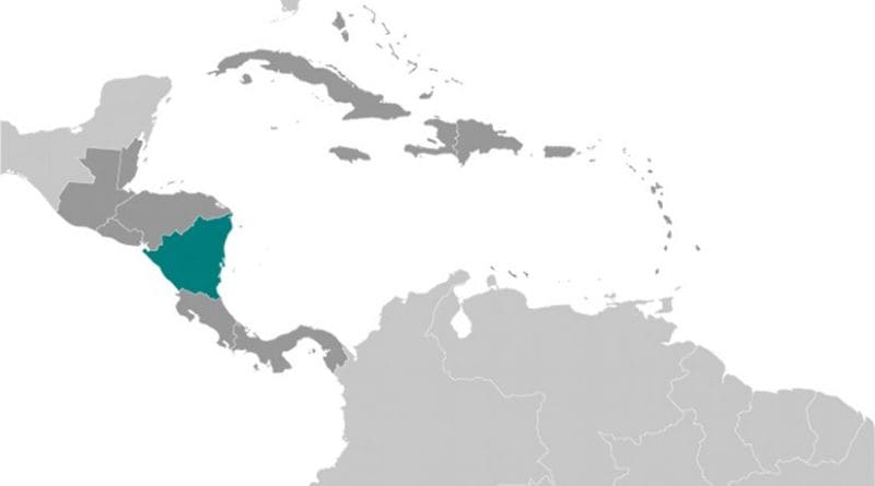 Location of Nicaragua. Source: CIA World Factbook.