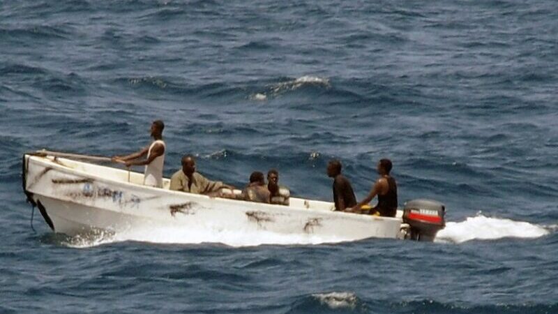 Pirates offshore Somalia. Photo credit: U.S. Navy photo by Mass communication Specialist 2nd Class Jason R. Zalasky (Released)