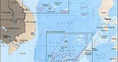 South China Sea. Source: U.S. Central Intelligence Agency, Wikipedia Commons.