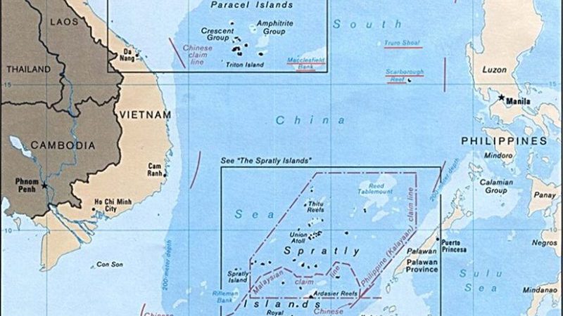 South China Sea. Source: U.S. Central Intelligence Agency, Wikipedia Commons.