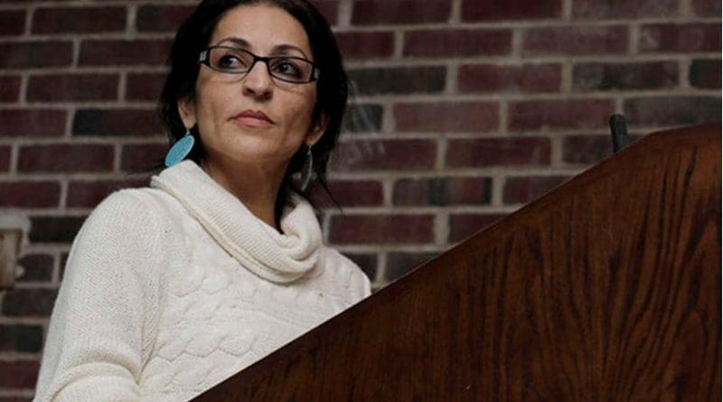 Susan Abulhawa, the renowned Palestinian American novelist and political commentator. Photo via Mondoweiss.net.