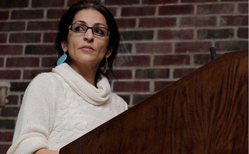 Susan Abulhawa, the renowned Palestinian American novelist and political commentator. Photo via Mondoweiss.net.