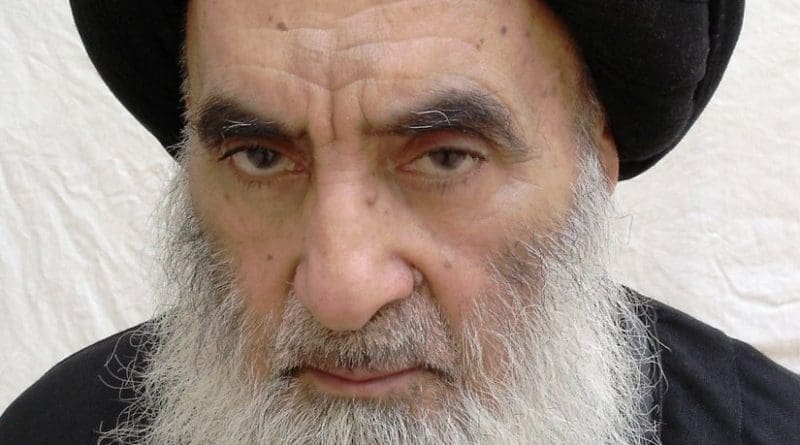 Iraq's Ayatollah Ali Husayni Sistani. Photo by IsaKazimi, Wikipedia Commons.