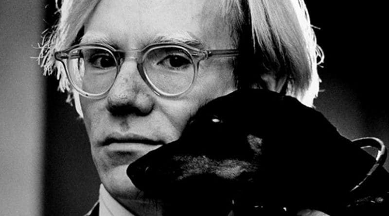 Andy Warhol by Jack Mitchell, Wikipedia Commons.