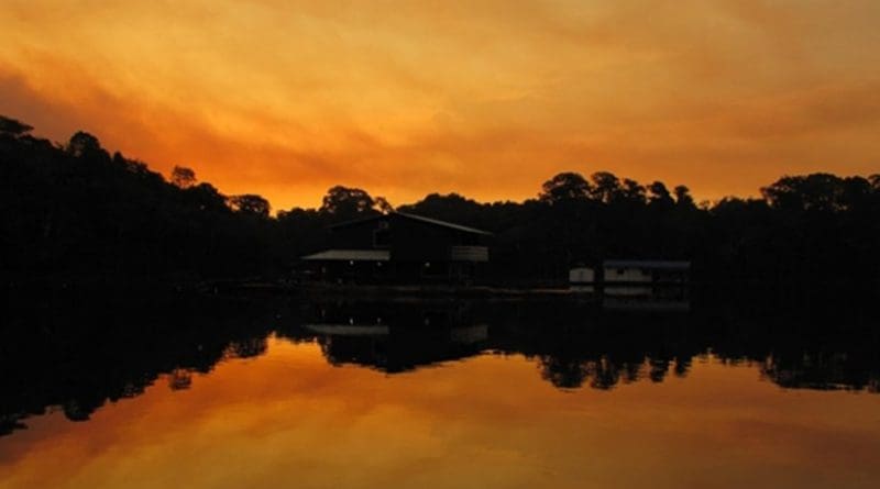 Sunset in the Amazon, Brazil