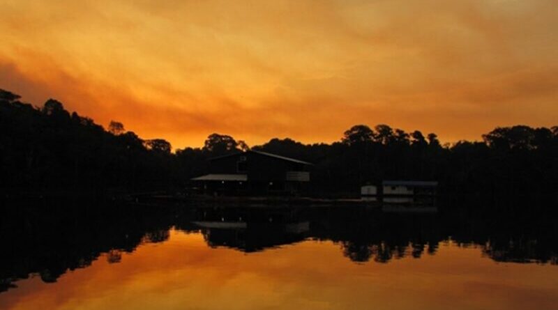 Sunset in the Amazon, Brazil