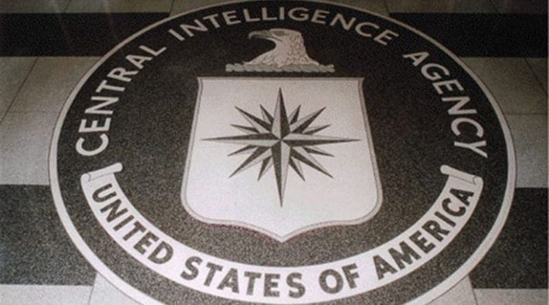 CIA seal in the lobby of the original headquarters building. Source: CIA, Wikipedia Commons.