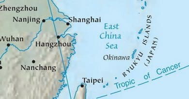 East China Sea. Source: CIA World Factbook.