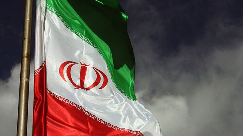 Flag of Iran. Photo by Farzaaaad2000, Wikipedia Commons.