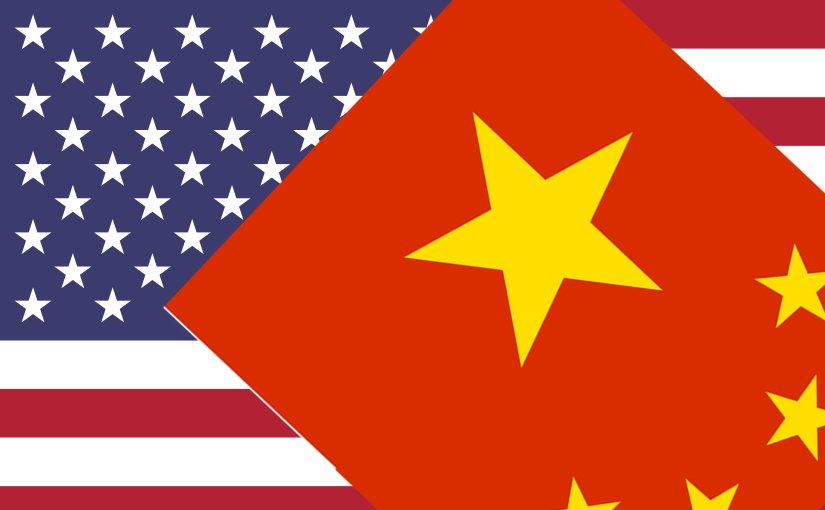 Flags of China and United States