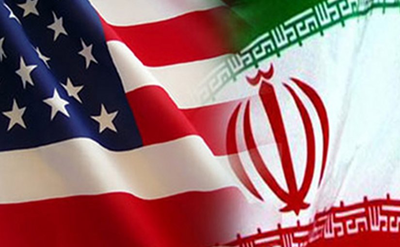 Flags of Iran and United States