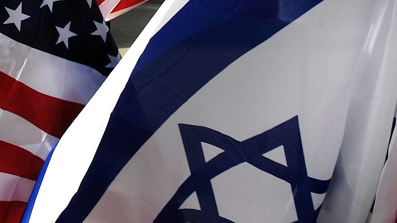 Flags of Israel and United States