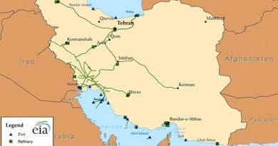 Iran's oil infrastructure. Source: EIA.