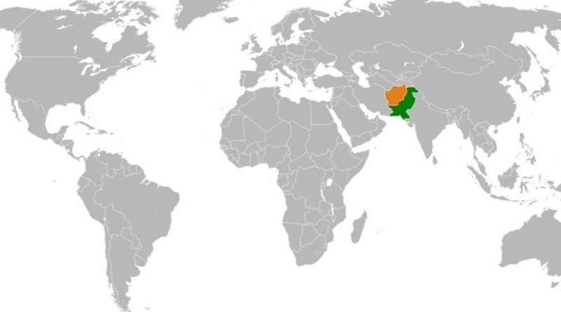 Location of Afghanistan and Pakistan. Source: Wikipedia Commons.