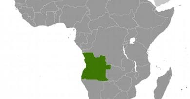 Location of Angola. Source: CIA World Factbook.