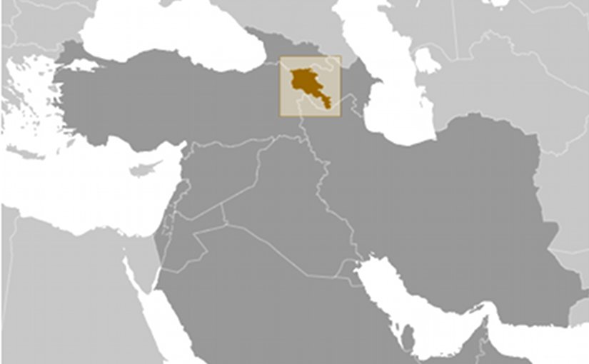 Location of Armenia. Source: CIA World Factbook.