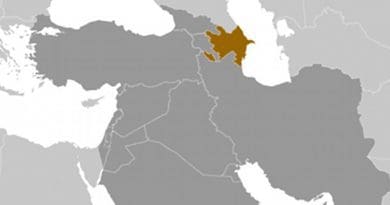 Location of Azerbaijan. Source: CIA World Factbook.