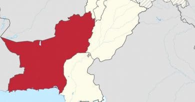 Location of Balochistan in Pakistan. Source: Wikipedia Commons.