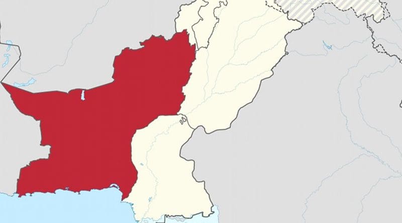 Location of Balochistan in Pakistan. Source: Wikipedia Commons.