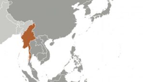 Location of Myanmar (Burma). Source: CIA World Factbook.