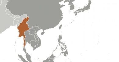 Location of Myanmar (Burma). Source: CIA World Factbook.