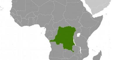 Location of DR Congo. Source: CIA World Factbook.