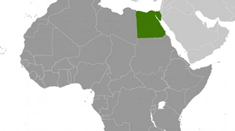 Location of Egypt. Source: CIA World Factbook.