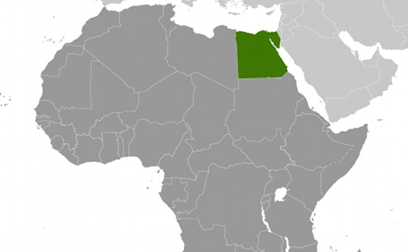 Location of Egypt. Source: CIA World Factbook.