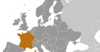 Location of France. Source: CIA World Factbook.