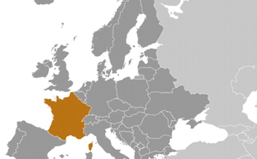 Location of France. Source: CIA World Factbook.