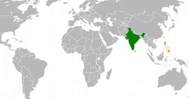Location of India and Philippines. Source: Wikipedia Commons.