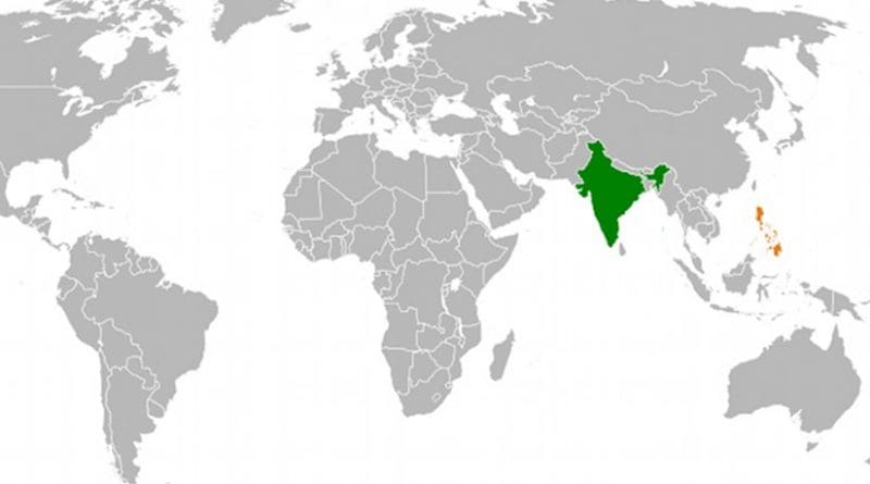 Location of India and Philippines. Source: Wikipedia Commons.