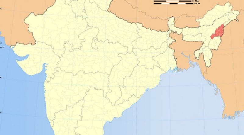 Location of Nagaland in India. Source: Wikipedia Commons.