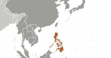 Location of Philippines. Source: CIA World Factbook.