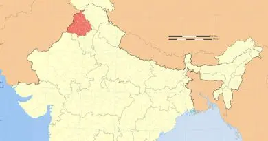 Location of Punjab in India. Source: Wikipedia Commons.