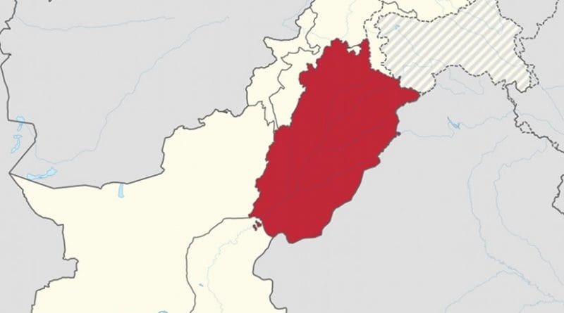 Location of Punjab in Pakistan. Source: Wikipedia Commons.