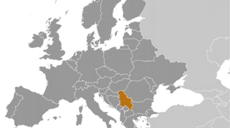 Location of Serbia. Source: CIA World Factbook.
